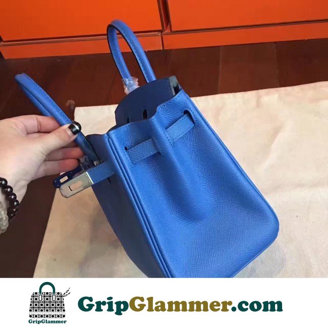 Hermes Blue Epsom Birkin 25cm Lushentic Grade Replica - Image 2