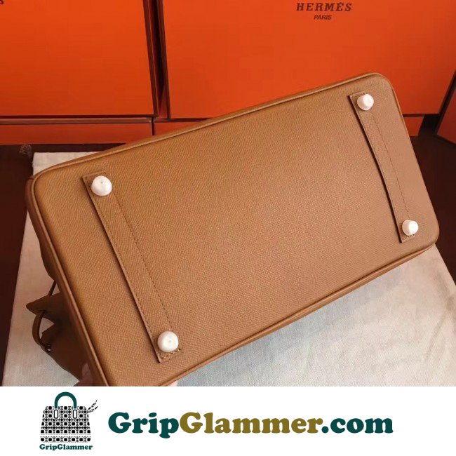 Hermes Brown Epsom Birkin 35cm Lushentic AAAAA Grade Replica - Image 4