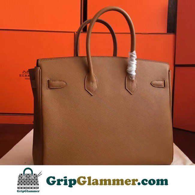 Hermes Brown Epsom Birkin 35cm Lushentic AAAAA Grade Replica - Image 5