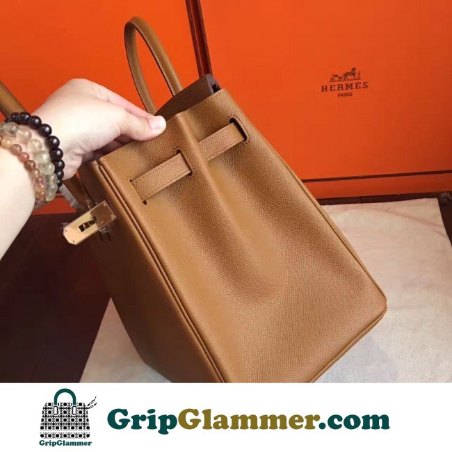 Hermes Brown Epsom Birkin 35cm Lushentic AAAAA Grade Replica - Image 7