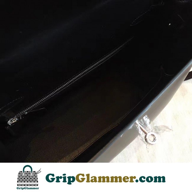 Hermes Black Box Kelly Retourne 28cm Lushentic AAAAA Grade Replica - Image 2