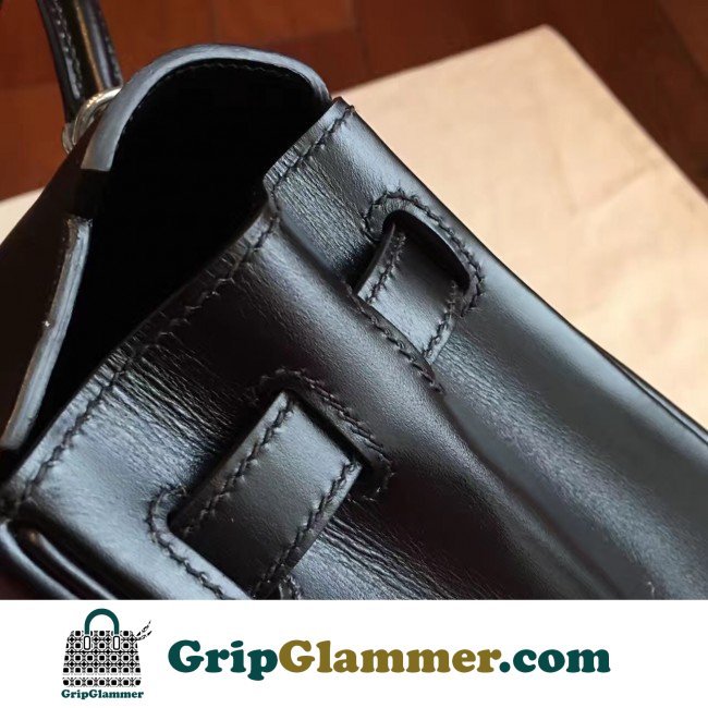 Hermes Black Box Kelly Retourne 28cm Lushentic AAAAA Grade Replica - Image 6