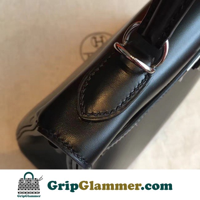 Hermes Black Box Kelly Retourne 28cm Lushentic AAAAA Grade Replica - Image 7