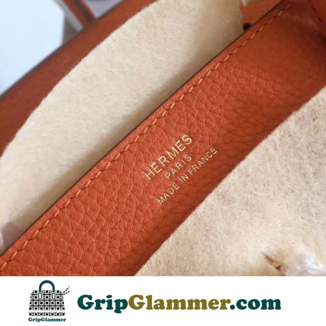 Hermes Orange Clemence Birkin 30cm Lushentic AAAAA Grade Replica - Image 7
