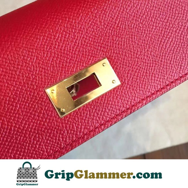 Hermes Red Epsom Kelly 32cm Sellier Lushentic AAAAA Grade Replica - Image 3