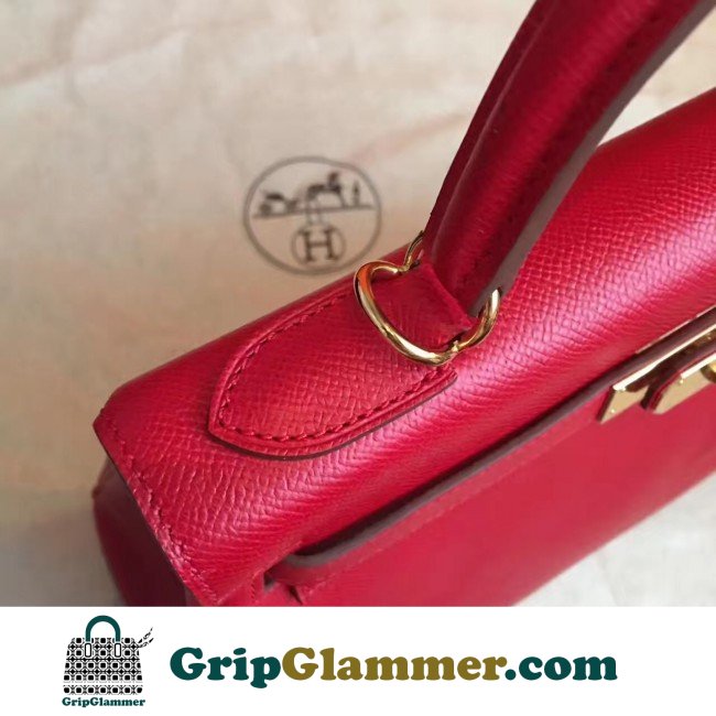Hermes Red Epsom Kelly 32cm Sellier Lushentic AAAAA Grade Replica - Image 4