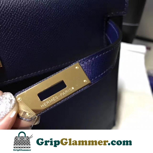 Hermes Sapphire Epsom Kelly Sellier 28cm Lushentic AAAAA Grade Replica - Image 2