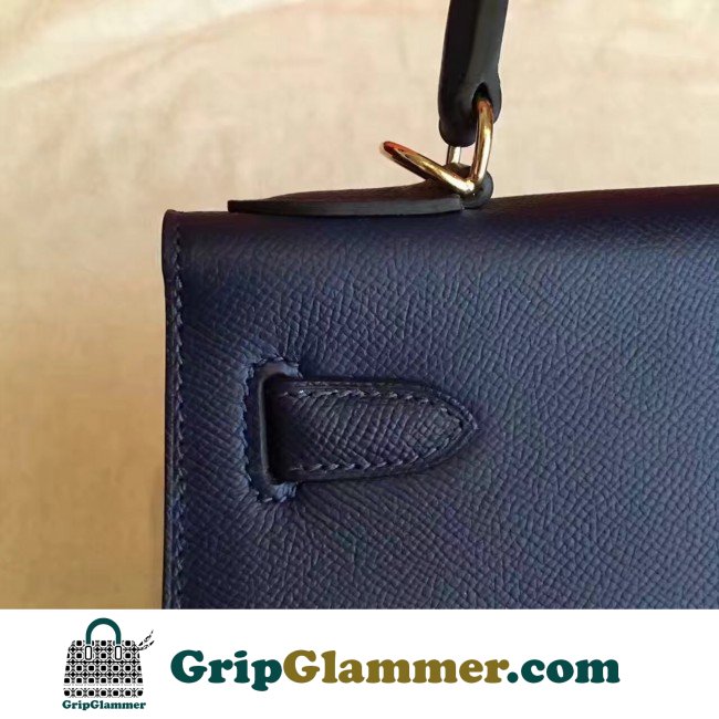 Hermes Sapphire Epsom Kelly Sellier 28cm Lushentic AAAAA Grade Replica - Image 4