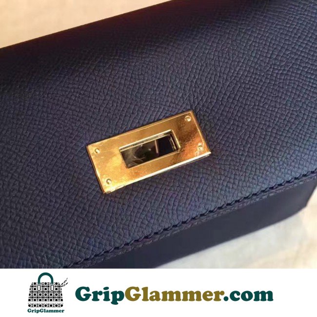 Hermes Sapphire Epsom Kelly Sellier 28cm Lushentic AAAAA Grade Replica - Image 7