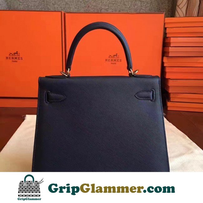 Hermes Sapphire Epsom Kelly Sellier 28cm Lushentic AAAAA Grade Replica - Image 8