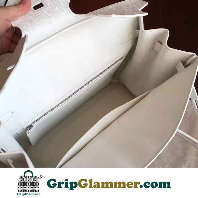 Hermes White Epsom Birkin 35cm Lushentic AAAAA Grade Replica - Image 7