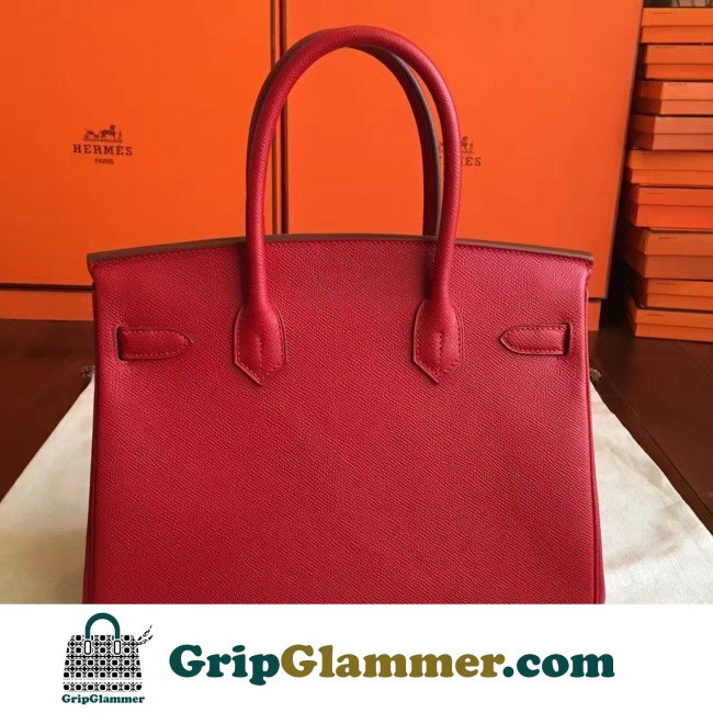 Hermes Red Epsom Birkin 35cm Lushentic AAAAA Grade Replica - Image 4