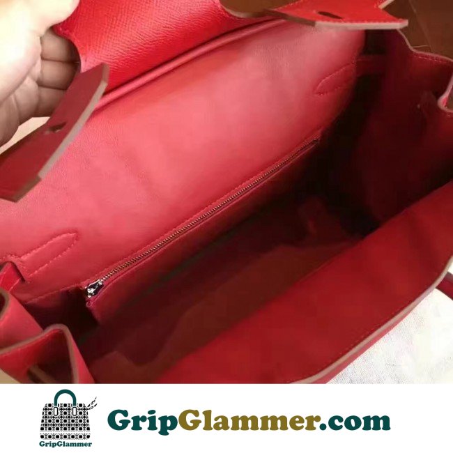 Hermes Red Epsom Birkin 30cm Lushentic AAAAA Grade Replica - Image 4