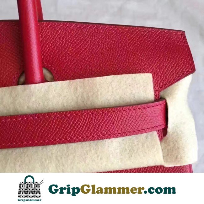 Hermes Red Epsom Birkin 30cm Lushentic AAAAA Grade Replica - Image 8