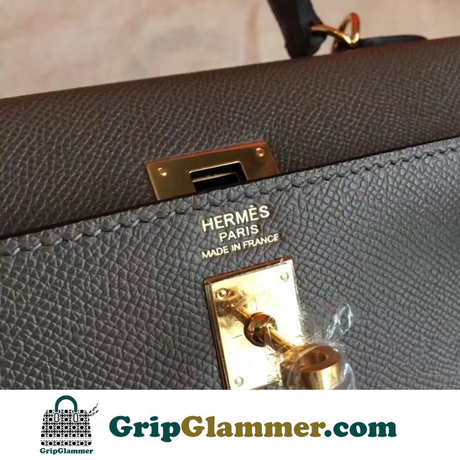 Hermes Etoupe Epsom Kelly 25cm Sellier Lushentic AAAAA Grade Replica - Image 7