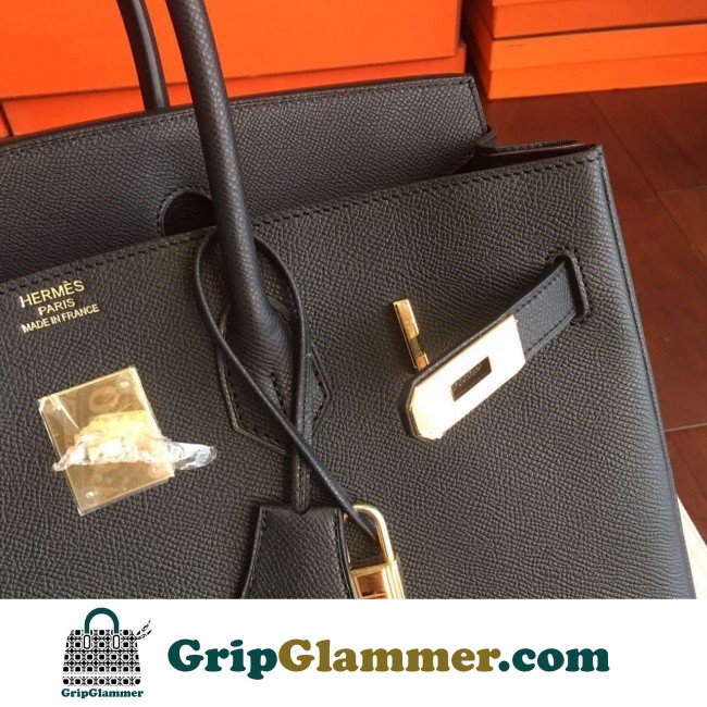 Hermes Black Epsom Birkin 35cm Lushentic AAAAA Grade Replica - Image 2