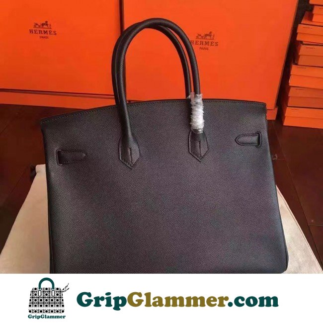 Hermes Black Epsom Birkin 35cm Lushentic AAAAA Grade Replica - Image 5