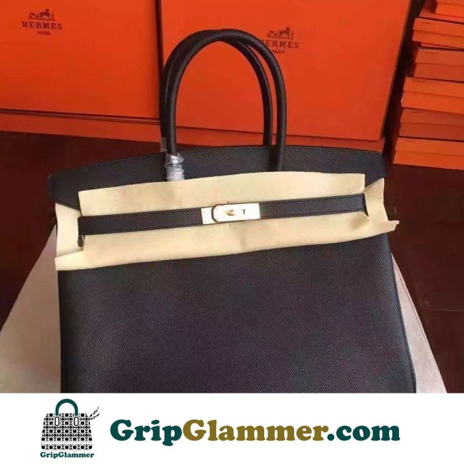 Hermes Black Epsom Birkin 35cm Lushentic AAAAA Grade Replica