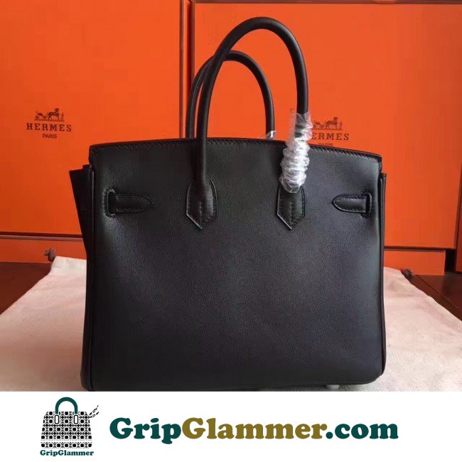 Hermes Black Swift Birkin 30cm Lushentic AAAAA Grade Replica - Image 5