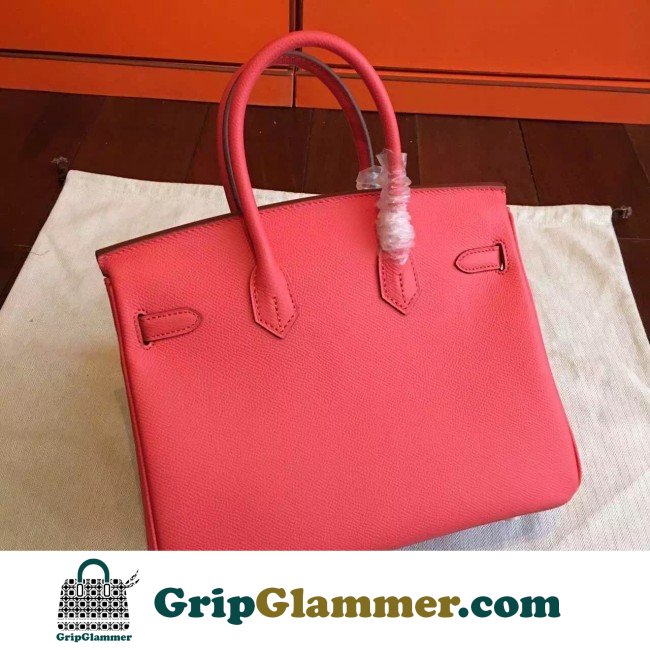 Hermes Rose Red Epsom Birkin 25cm Lushentic AAAAA Grade Replica - Image 4