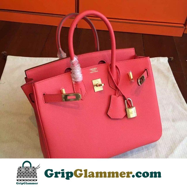 Hermes Rose Red Epsom Birkin 25cm Lushentic AAAAA Grade Replica - Image 2
