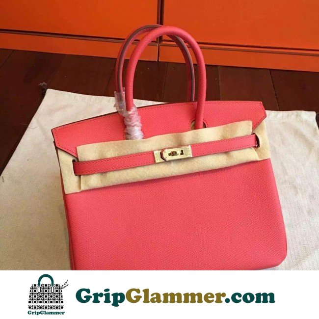 Hermes Rose Red Epsom Birkin 25cm Lushentic AAAAA Grade Replica - Image 3