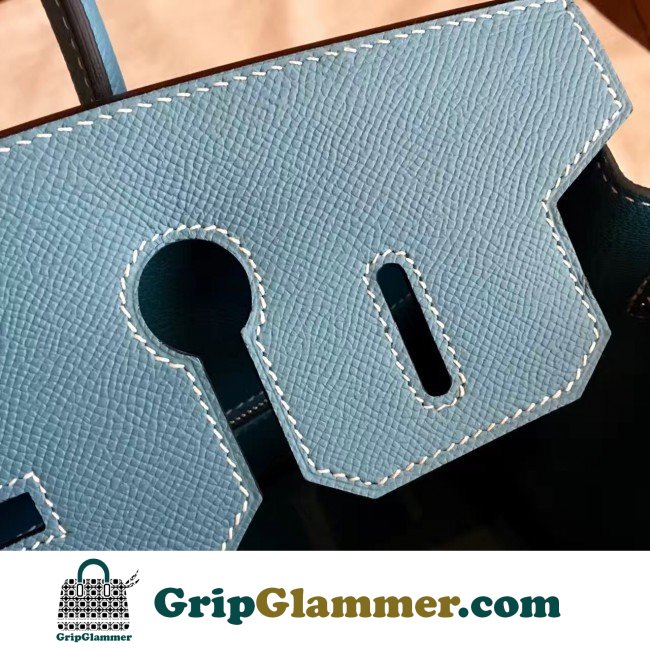 Hermes Blue Jean Epsom Birkin 35cm Lushentic AAAAA Grade Replica - Image 3