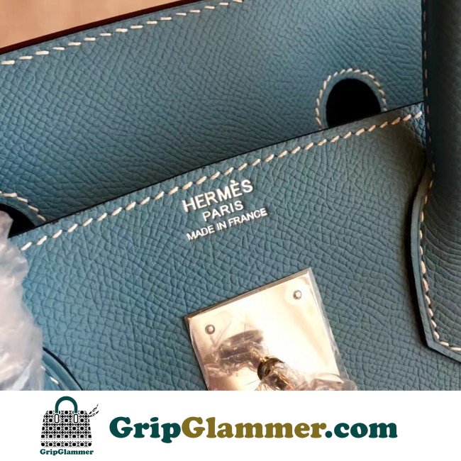 Hermes Blue Jean Epsom Birkin 35cm Lushentic AAAAA Grade Replica - Image 4