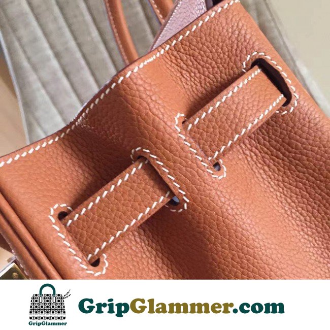 Hermes Gold Clemence Birkin 30cm Lushentic AAAAA Grade Replica - Image 3