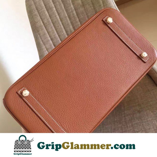 Hermes Gold Clemence Birkin 30cm Lushentic AAAAA Grade Replica - Image 7