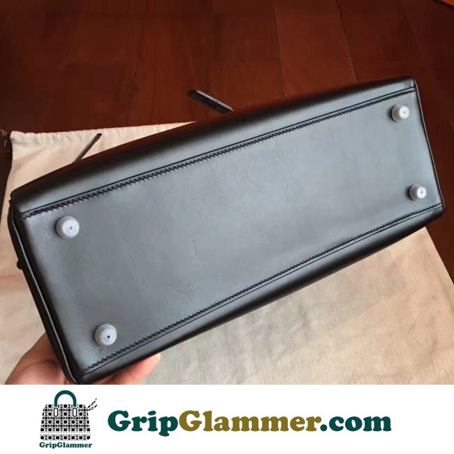 Hermes So Black Box Kelly Retourne 32cm Lushentic AAAAA Grade Replica - Image 6