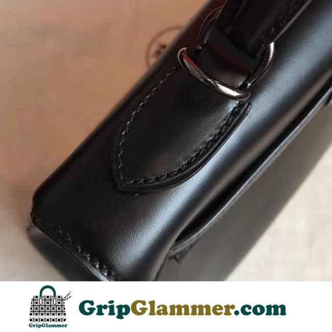 Hermes So Black Box Kelly Retourne 32cm Lushentic AAAAA Grade Replica - Image 9