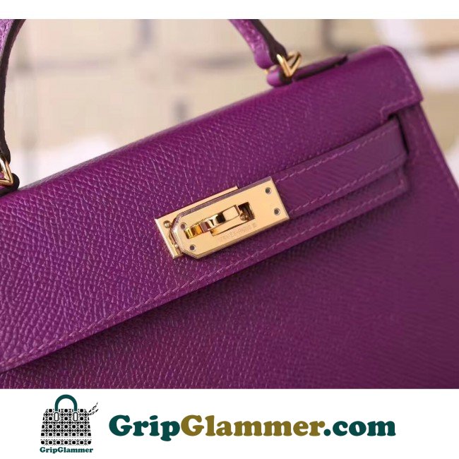 Hermes Cyclamen Epsom Kelly Mini II 20cm Lushentic AAAAA Grade Replica - Image 4