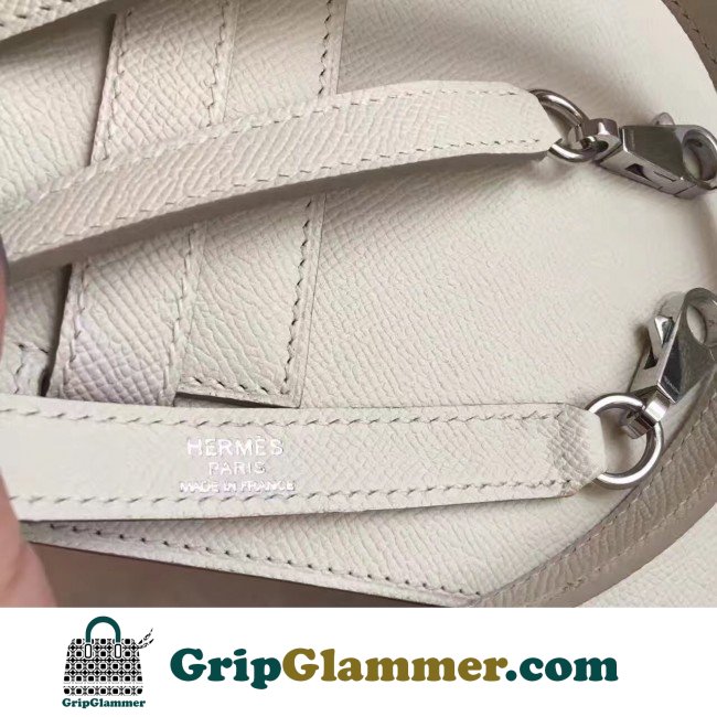 Hermes White Epsom Kelly Sellier 28cm Lushentic AAAAA Grade Replica - Image 4