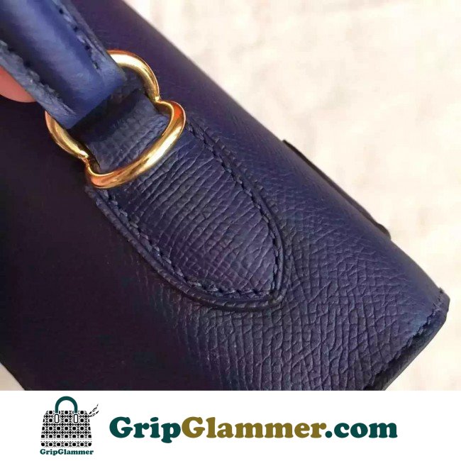 Hermes Sapphire Epsom Kelly 32cm Sellier Lushentic AAAAA Grade Replica - Image 4