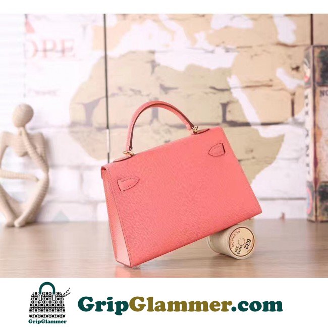 Hermes Flamingo Epsom Kelly Mini II 20cm Lushentic AAAAA Grade Replica - Image 2
