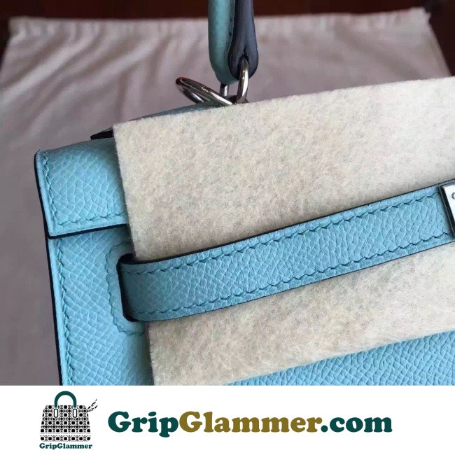Hermes Blue Atoll Epsom Kelly 25cm Sellier Lushentic AAAAA Grade Replica - Image 3