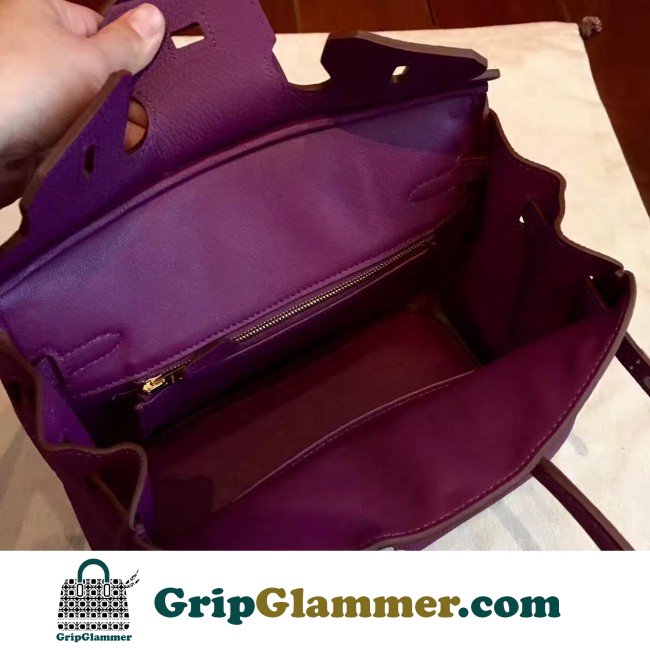 Hermes Cyclamen Clemence Birkin 25cm Lushentic Grade Replica - Image 2