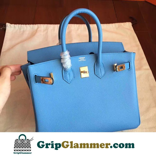 Hermes Blue Paradiso Epsom Birkin 25cm Lushentic AAAAA Grade Replica - Image 2