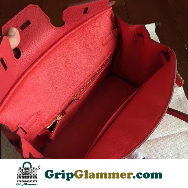 Hermes Bougainvillier Clemence Birkin 25cm Lushentic AAAAA Grade Replica - Image 5