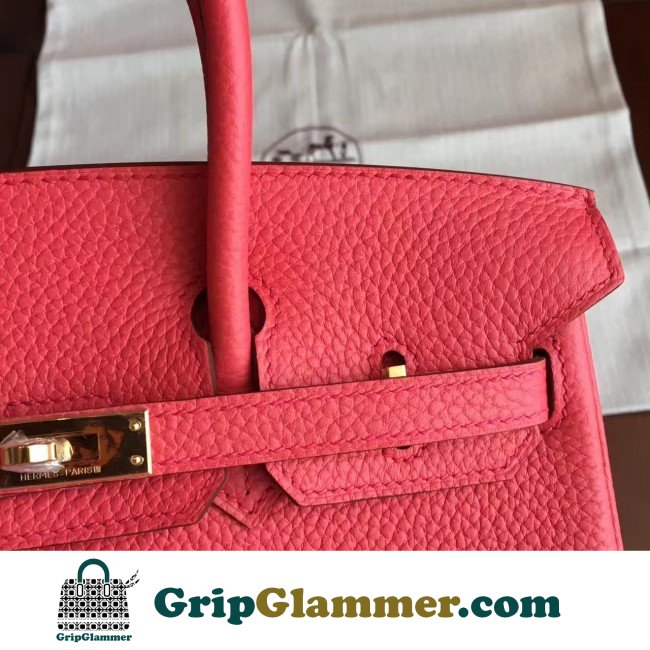 Hermes Bougainvillier Clemence Birkin 25cm Lushentic AAAAA Grade Replica - Image 7