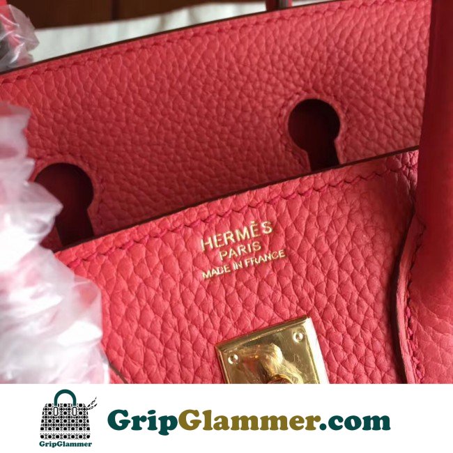 Hermes Bougainvillier Clemence Birkin 25cm Lushentic AAAAA Grade Replica - Image 8
