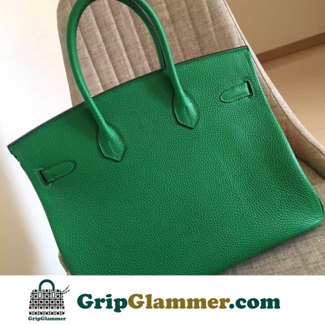 Hermes Bamboo Clemence Birkin 30cm Lushentic AAAAA Grade Replica - Image 5