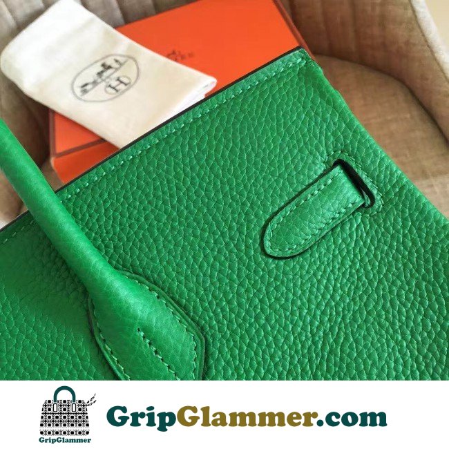 Hermes Bamboo Clemence Birkin 30cm Lushentic AAAAA Grade Replica - Image 6