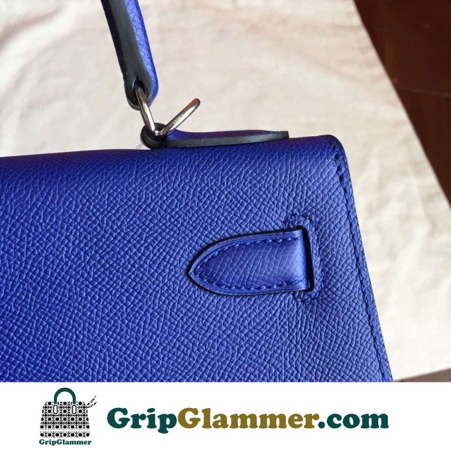 Hermes Blue Electric Epsom Kelly Sellier 28cm Lushentic AAAAA Grade Replica - Image 2