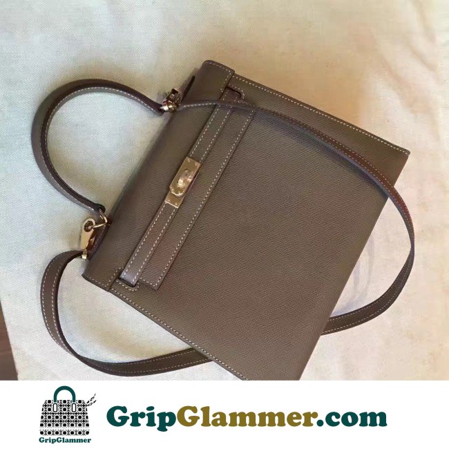 Hermes Etoupe Epsom Kelly Sellier 28cm Lushentic AAAAA Grade Replica - Image 3
