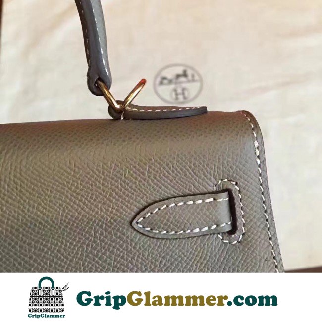 Hermes Etoupe Epsom Kelly Sellier 28cm Lushentic AAAAA Grade Replica - Image 6