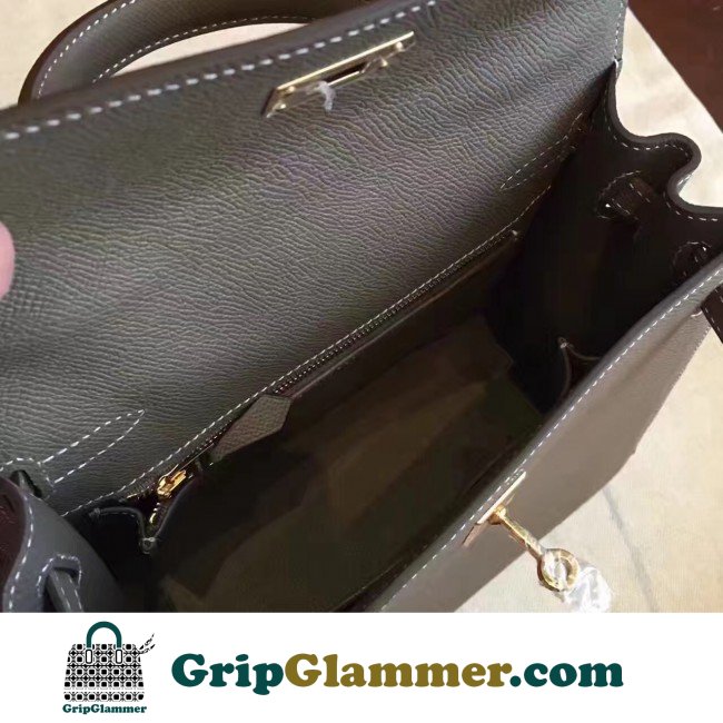 Hermes Etoupe Epsom Kelly Sellier 28cm Lushentic AAAAA Grade Replica - Image 8