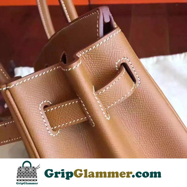 Hermes Gold Epsom Birkin 30cm Lushentic AAAAA Grade Replica - Image 7