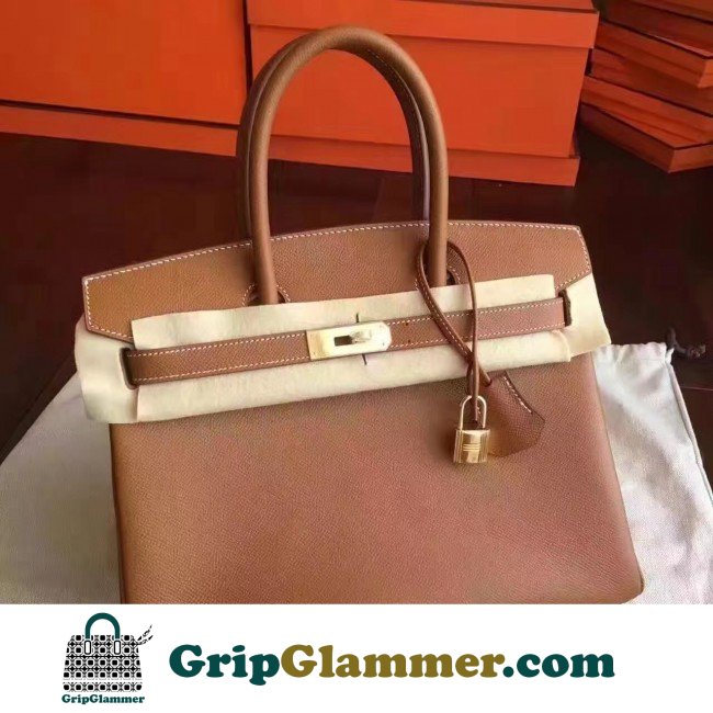 Hermes Gold Epsom Birkin 30cm Lushentic AAAAA Grade Replica